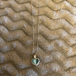 Sterling Silver Elegant Silver Heart Locket Necklace with 18” SS925 chain.